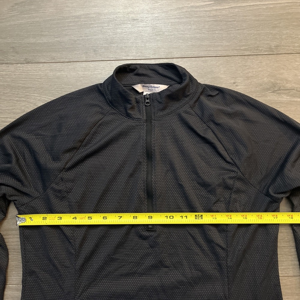Tommy Bahama Golf Womens M 1/4 Zip Long Sleeve Shirt Gray - Picture 4 of 7